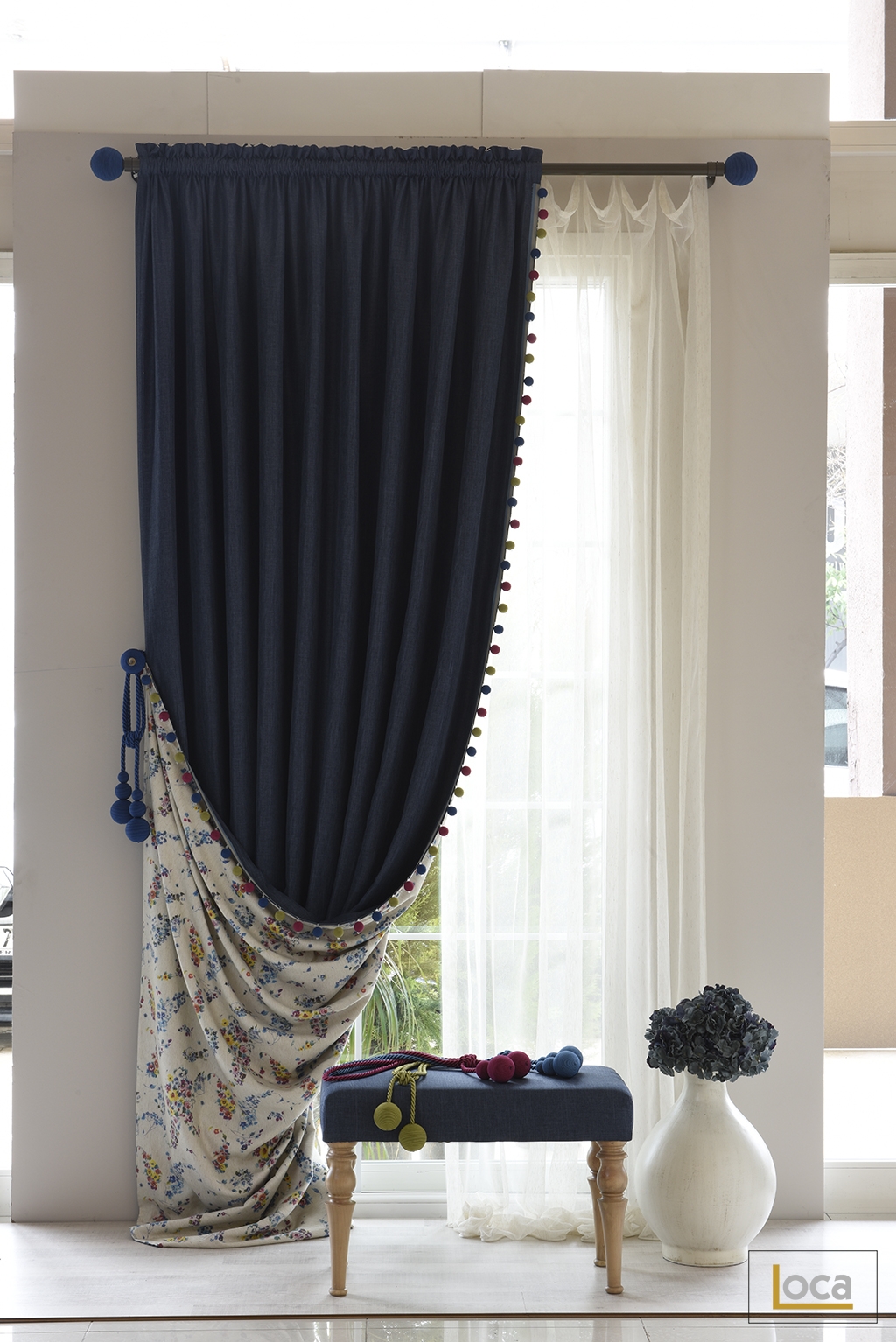 Rustic Curtain - Loca Design  -  Drapery & Upholstery Fabric