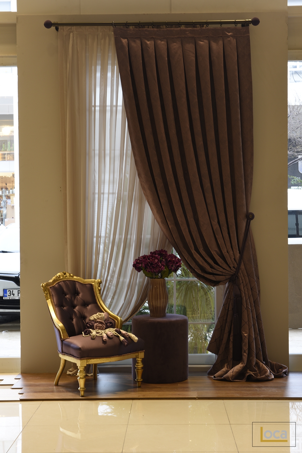 Rustic Curtain - Loca Design  -  Drapery & Upholstery Fabric